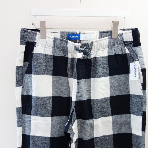 Old Navy Matching Flannel Pajama Pants Men's Black Buffalo Plaid NWT! - Picture 5 of 11